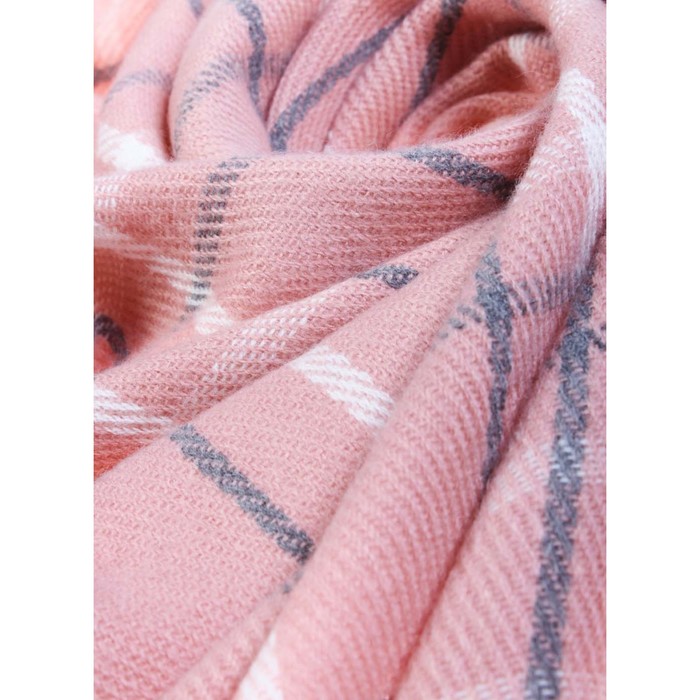 Палантин жен, 180х70 см, цвет серый