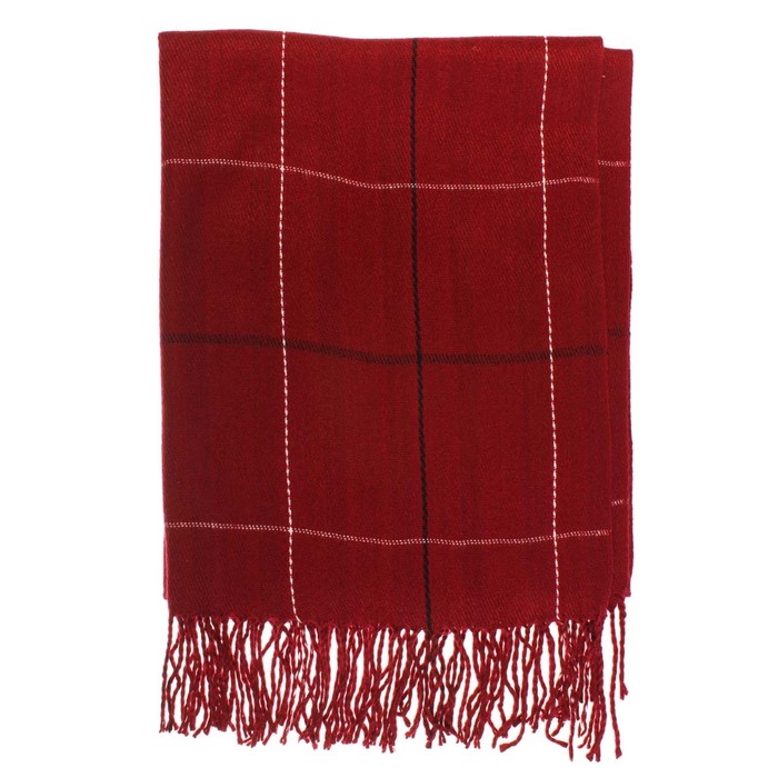 Палантин жен, 180х70 см, цвет бордовый