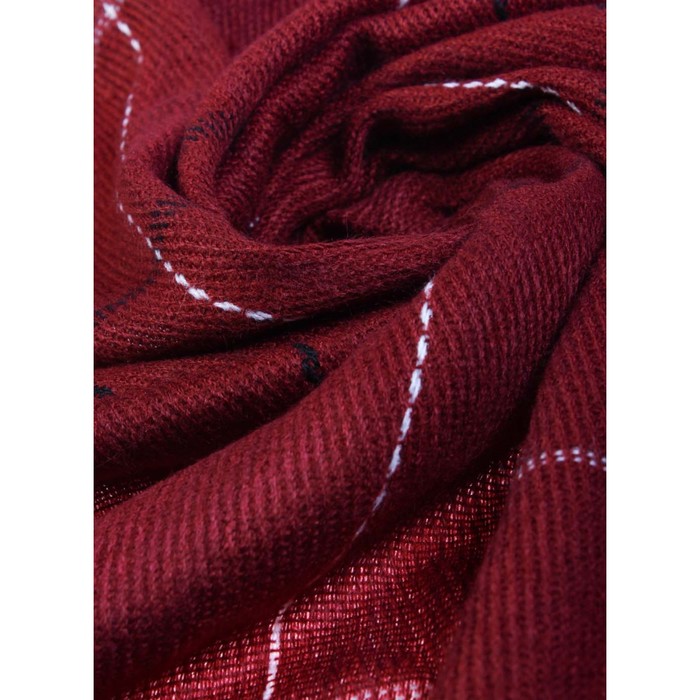 Палантин жен, 180х70 см, цвет бордовый