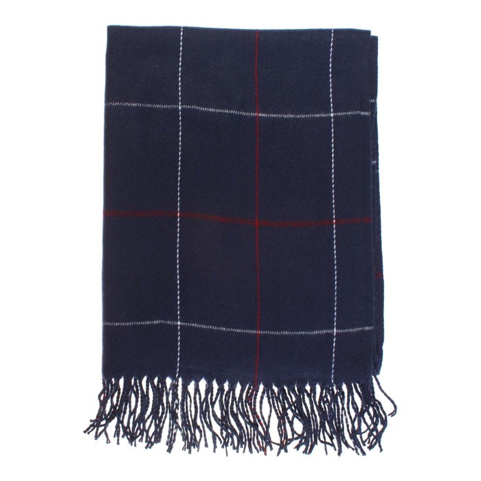 Палантин жен, 180х70 см, цвет синий