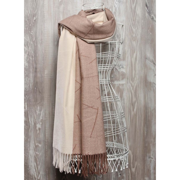 Палантин жен, 180х70 см, цвет бежевый