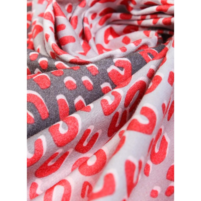 Палантин жен, 180х70 см, цвет серый