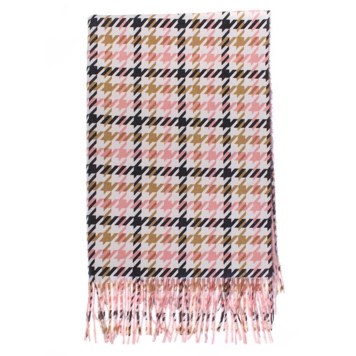 Палантин жен, 180х70 см, цвет розовый