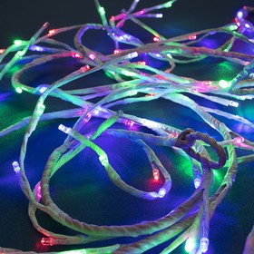 

Светодиодная ветка 3 м, 160 LED, белая нить, 220 В, свечение мульти, мерцание белым