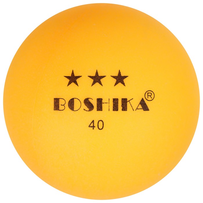 фото Набор мячей для настольного тенниса boshika, d=40 мм, 3 звезды, 6 шт., цвет оранжевый