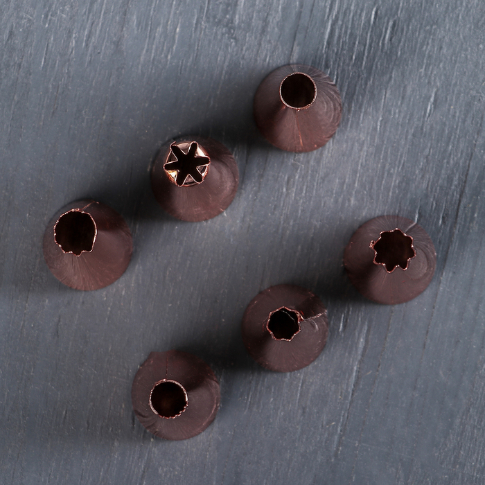 Набор насадок кондитерских 6 шт 1,7х3 см