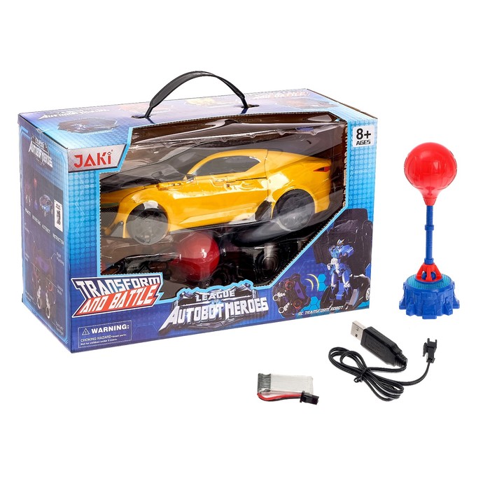 Робот-трансформер радиоуправляемый "Автобот", с аккумулятором, заряд от USB