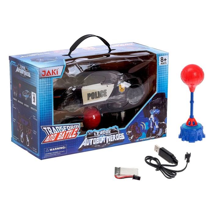 Робот-трансформер радиоуправляемый "Автобот", с аккумулятором, заряд от USB