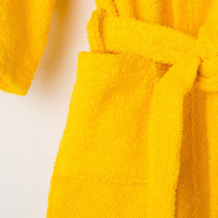 Халат махровый детский Динозаврик, размер 30, цвет жёлтый, 340 г/м² хл. 100% с AIRO