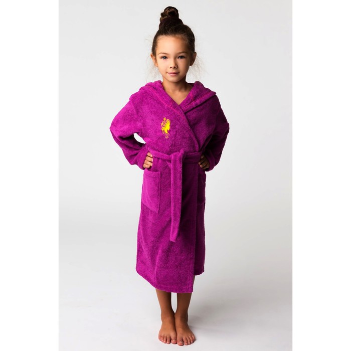 Халат махровый детский Принцесса, размер 36, цвет Розовый, 340 г/м² хл. 100% с AIRO