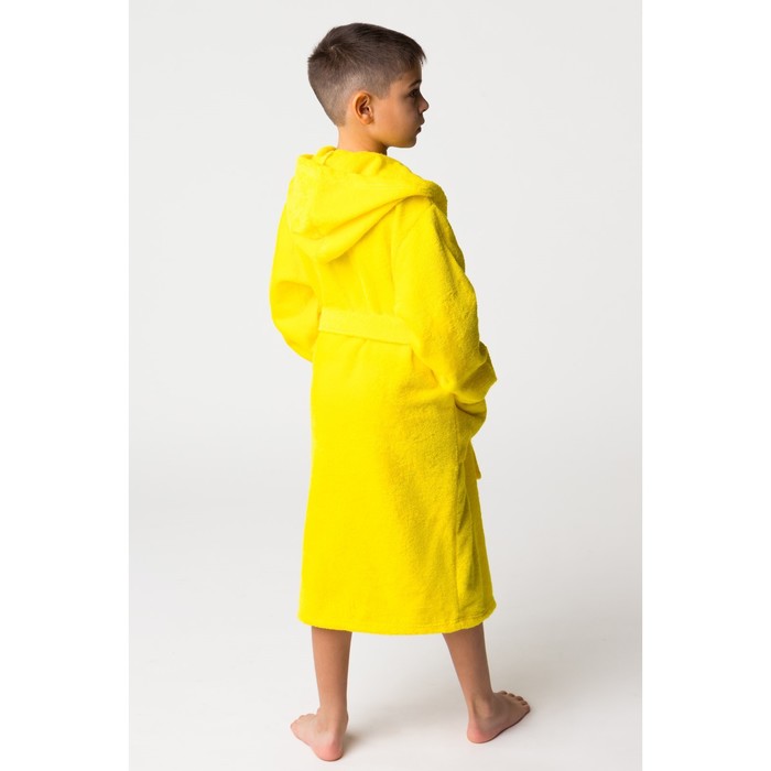 Халат махровый детский Корги, размер 34, цвет жёлтый, 340 г/м² хл. 100% с AIRO