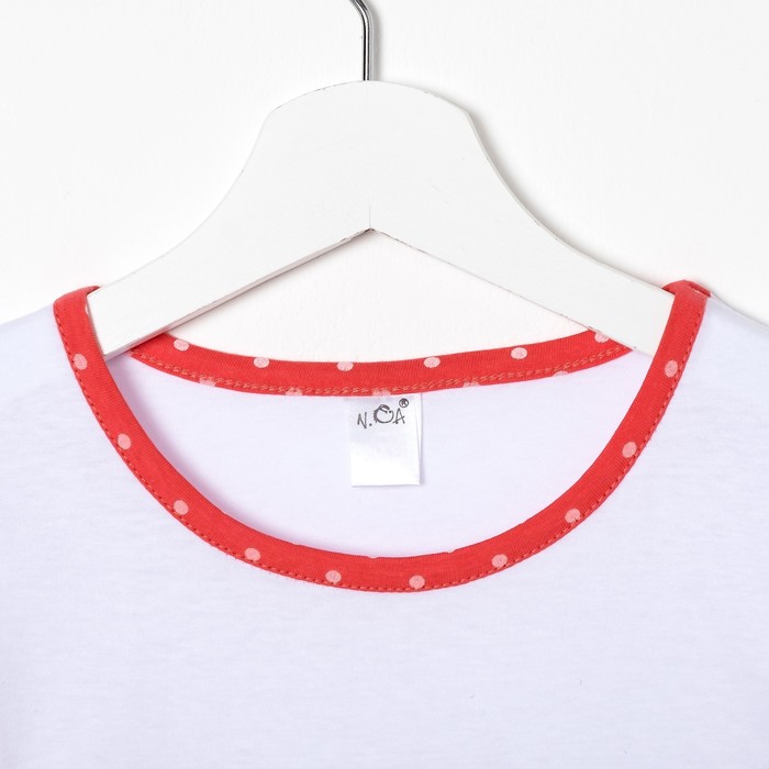 Футболка для девочки, цвет белый, рост 110-116 см (32)