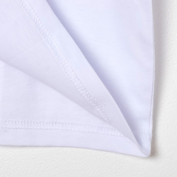 Футболка для девочки, цвет белый, рост 110-116 см (32)