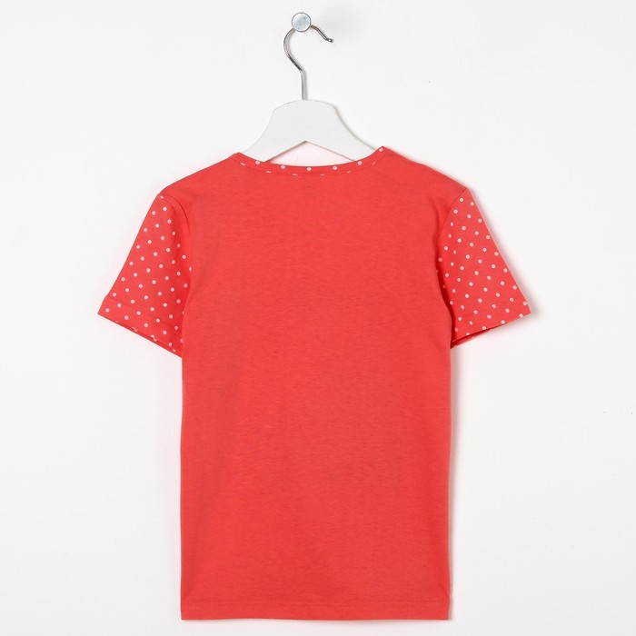 Футболка для девочки, цвет розовый, рост 128-134 см (36)