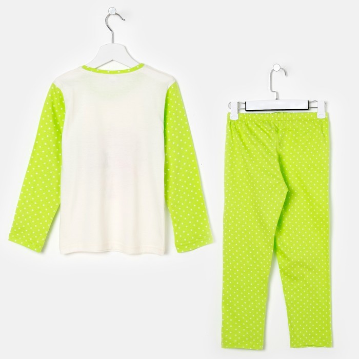 Пижама для девочки, цвет салатовый, рост 98-104 см (28)