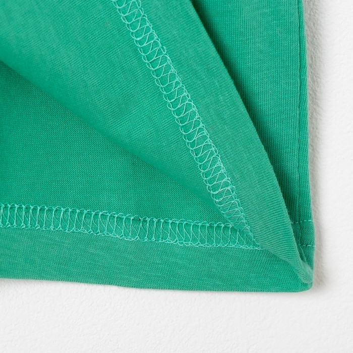 Футболка для мальчика, цвет бирюзовый, рост 104-110 см (30)