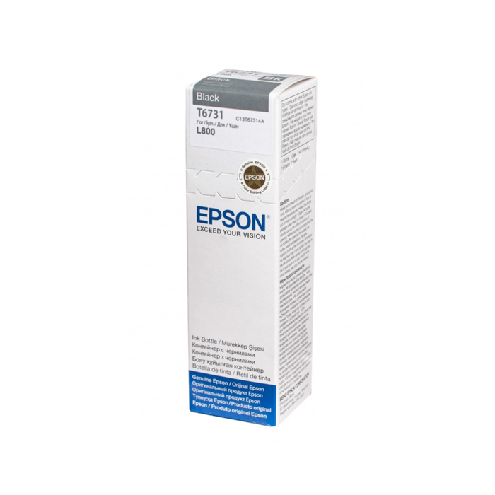 Чернила Epson L800 / L1800 Оригинальные,, 70 мл, Black/Черный