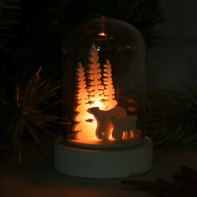 Новогодний сувенир с подсветкой «Зимние мишки» от Сима-ленд