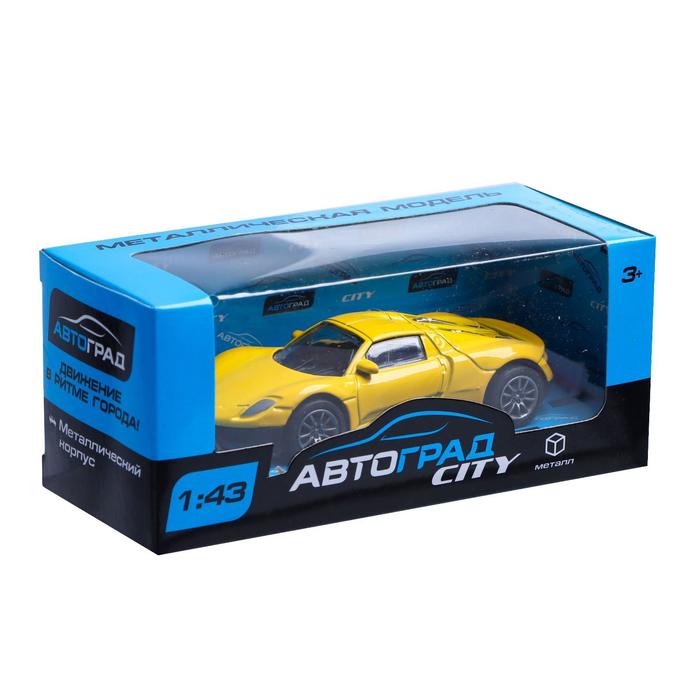 Машина металлическая "Туризмо", инерционная, масштаб 1:43, МИКС