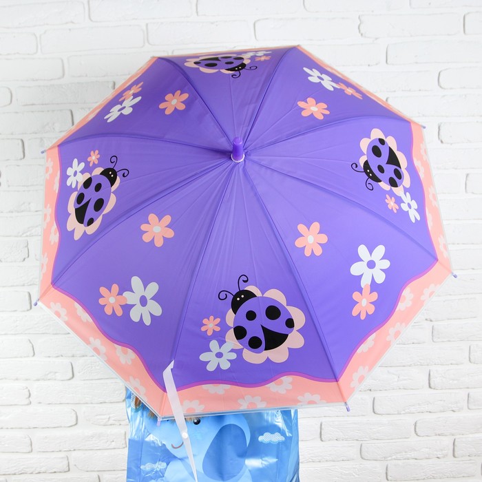 Зонт детский "Божьи коровки", МИКС