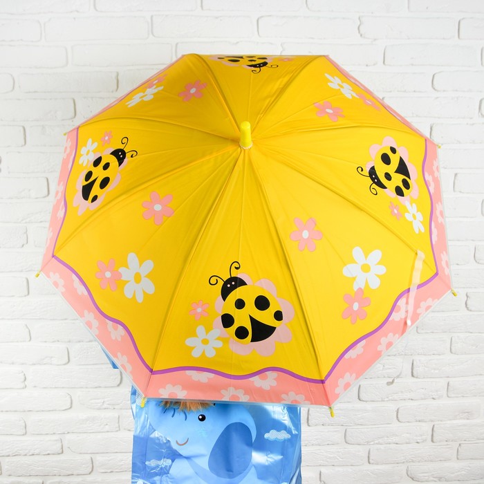 Зонт детский "Божьи коровки", МИКС