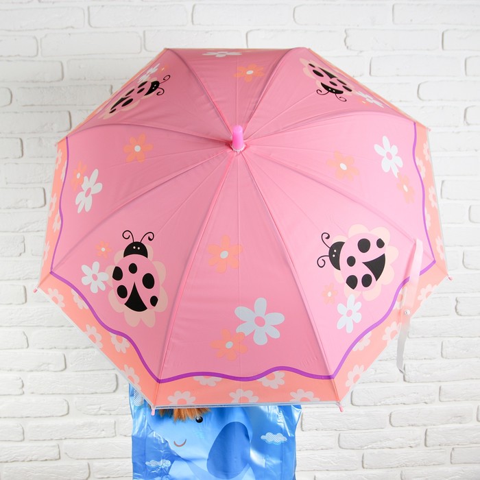 Зонт детский "Божьи коровки", МИКС