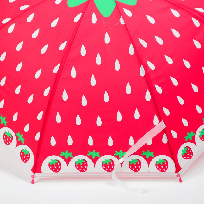 Зонт детский "Клубничка"