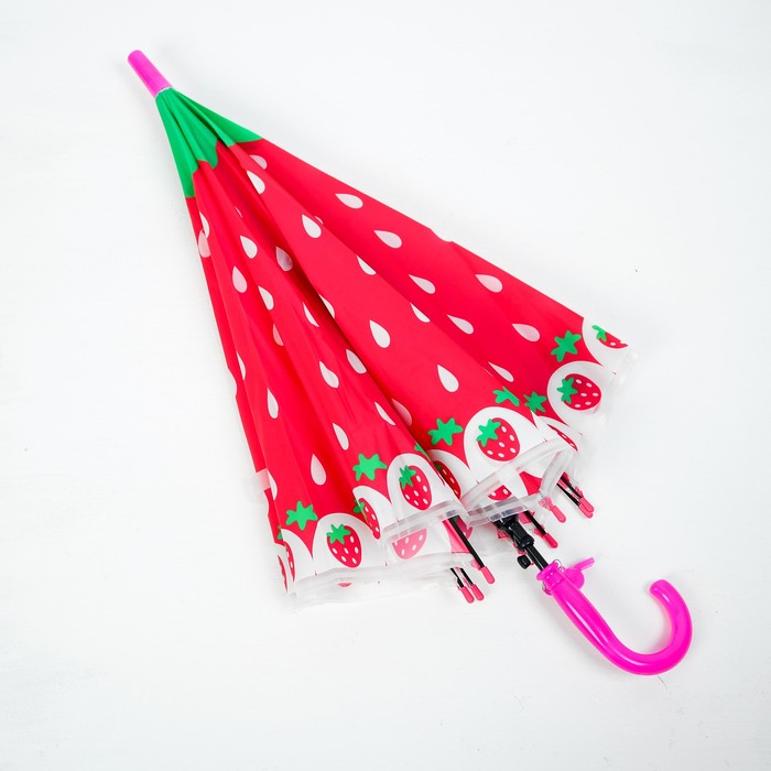 Зонт детский "Клубничка"