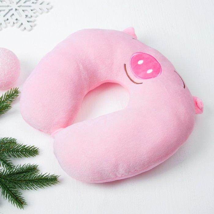 Антистресс-подголовник "Хрюша" с маской