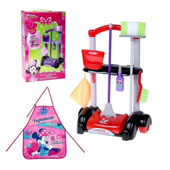 УЦЕНКА Disney Игровой набор "Помощница Минни", цвет красный, 13 элементов