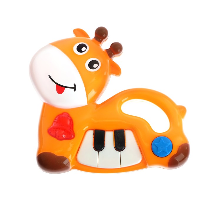 Музыкальная игрушка-пианино «Зверюшка», звуковые эффекты, МИКС