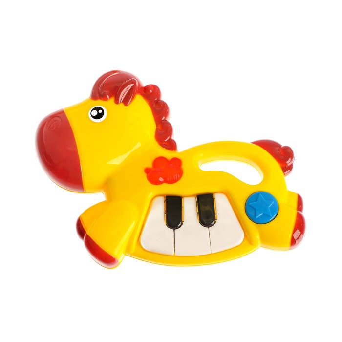 Музыкальная игрушка-пианино «Зверюшка», звуковые эффекты, МИКС
