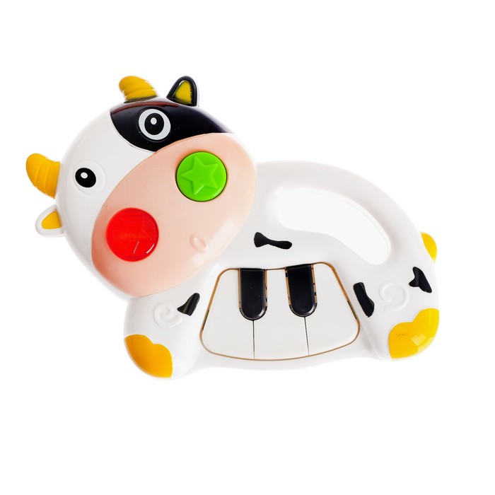 Музыкальная игрушка-пианино «Зверюшка», звуковые эффекты, МИКС