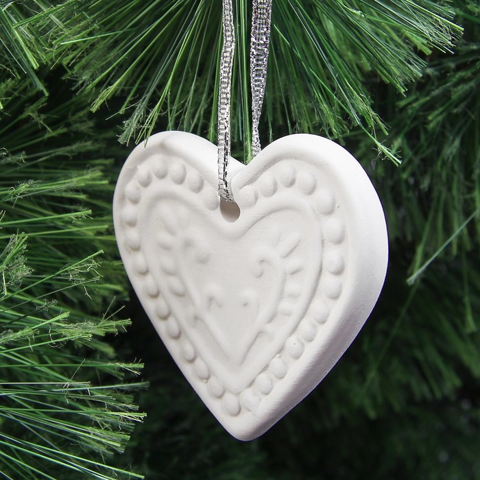 Набор новогодних подвесок под раскраску 3 шт "Прелесть" с подвесом