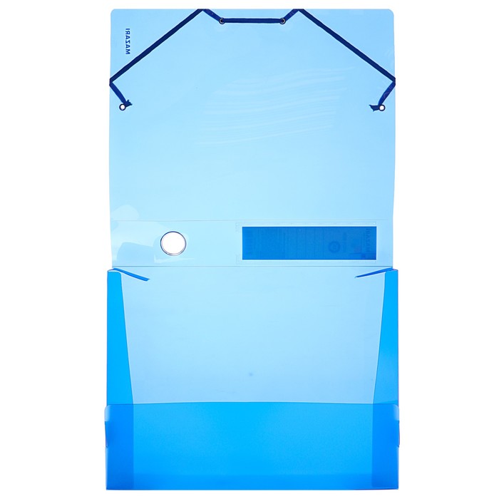 Короб архивный пластиковый А4, 55мм на резинке MAZARI, синий, пластик 700мкм