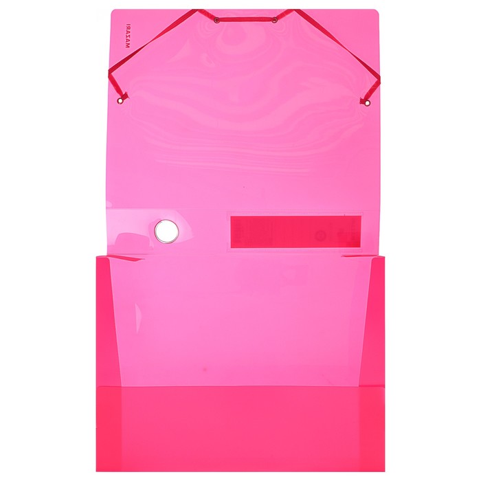 Короб архивный пластиковый А4, 55мм на резинке MAZARI, красный, пластик 700мкм