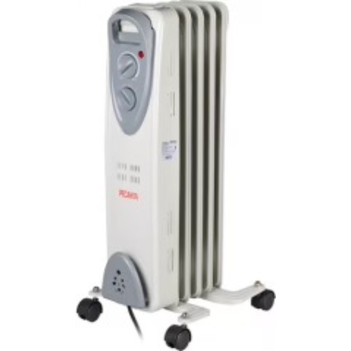 Масляный обогреватель "Ресанта" ОМ-5Н, 1000 Вт, 5 секций, 10 кв.м, белый