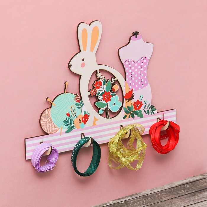 Органайзер для рукоделия " Органайзер на стену зайка"