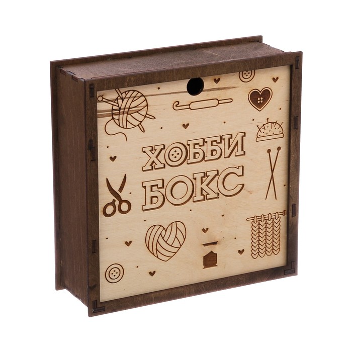 Органайзер для рукоделия "Ящик выжигание"