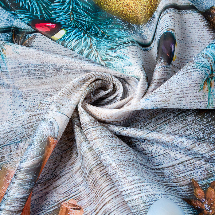 Скатерть с пропиткой «Бирюзовые ветви», 140х220 см, оксфорд, 240 г/м2, 100% полиэстер