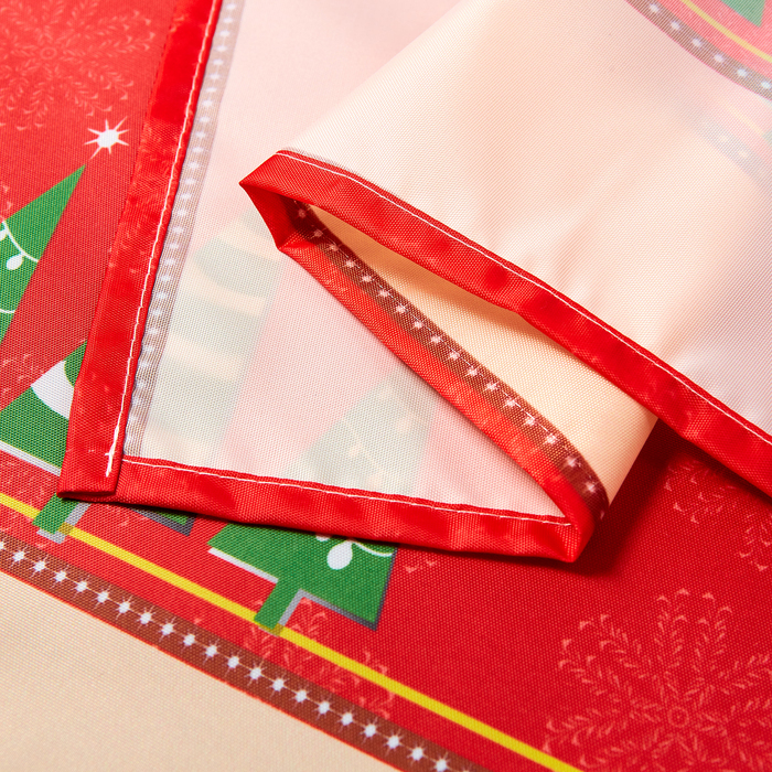 Скатерть с пропиткой "Зеленые ёлочки", 120х140 см, оксфорд,240 г/м2100% полиэстер