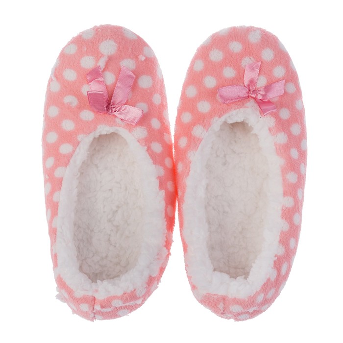 Тапочки женские «Горох» арт. 330.3050.14, цвет розовый, размер 38/39