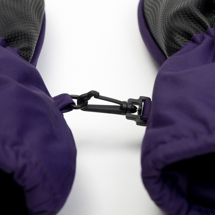 Варежки (краги), цвет фиолетовый, 3-4