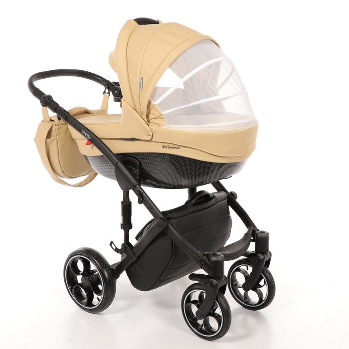 Коляска 3 в 1 Mod, 100% эко-кожа, бежевый