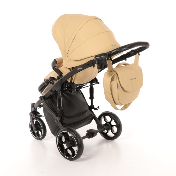 Коляска 3 в 1 Mod, 100% эко-кожа, бежевый
