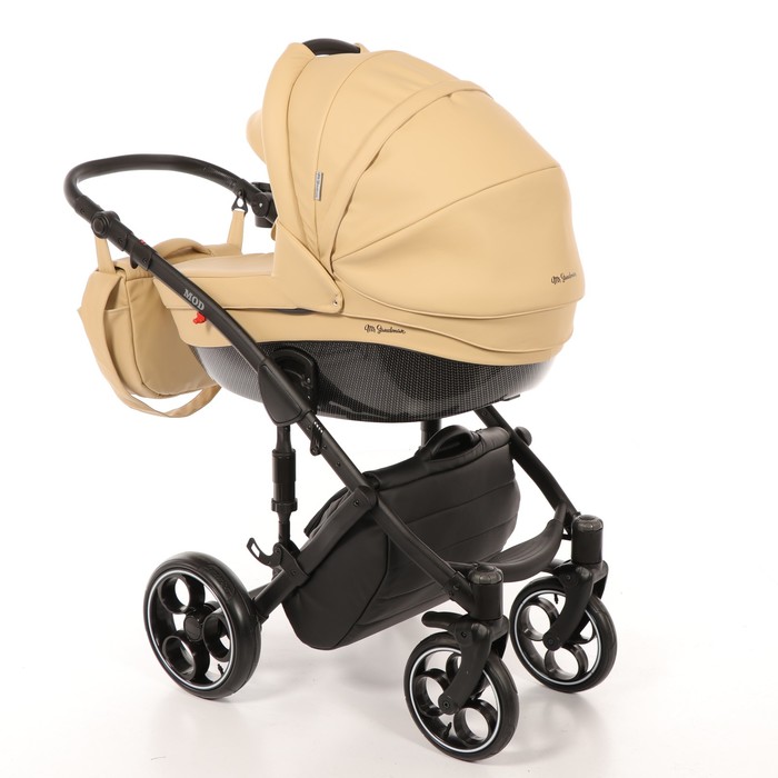Коляска 3 в 1 Mod, 100% эко-кожа, бежевый