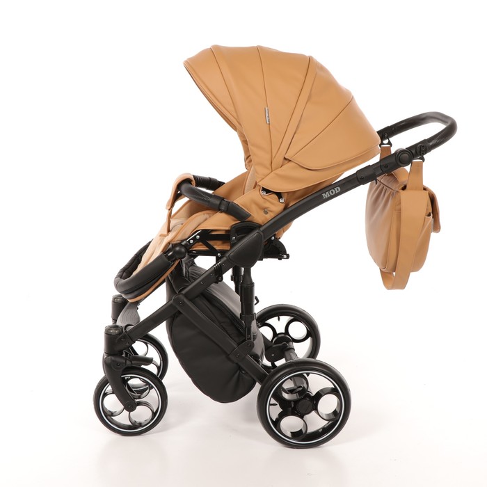 Коляска 3 в 1 Mod, 100% эко-кожа, тёмно-бежевый
