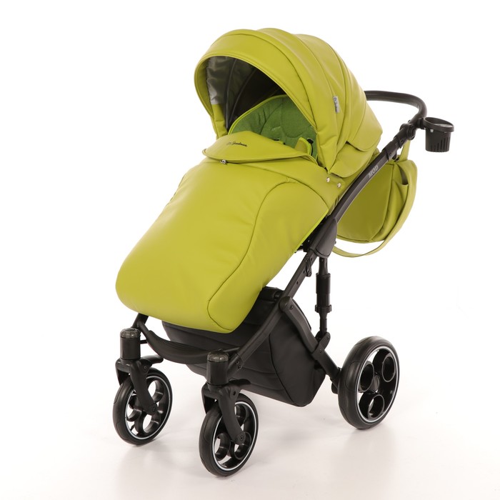 Коляска 3 в 1 Mod, 100% эко-кожа, фисташковый