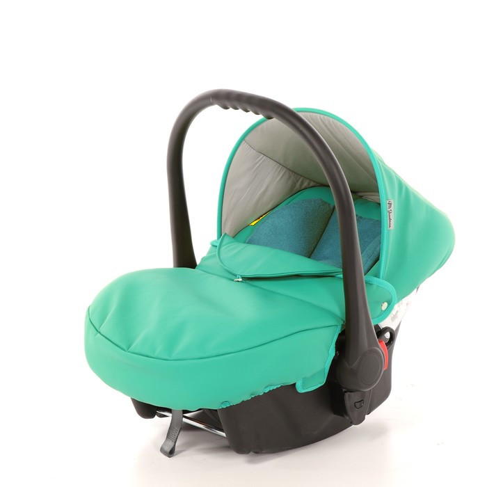 Коляска 3 в 1 Mod, 100% эко-кожа, бирюзовый