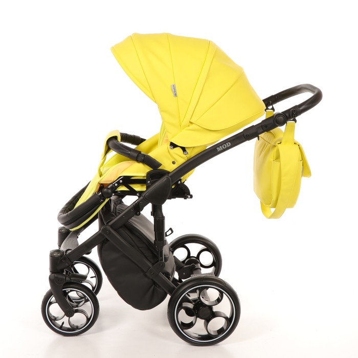 Коляска 3 в 1 Mod, 100% эко-кожа, жёлтый